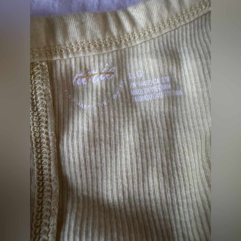 Aerie Ribbed Racerback Yellow ombre Tank - Picture 2 of 5